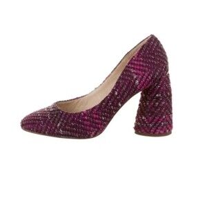 Louise et Cie Tweed Block Heel Pumps